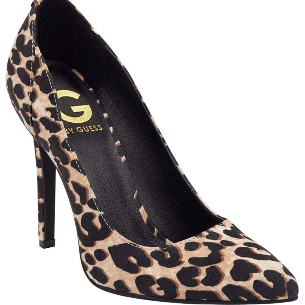 Guess leopard heels